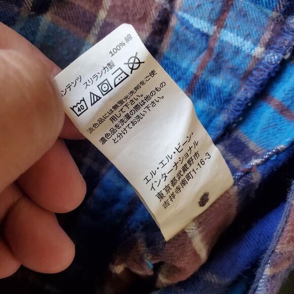 L.L.Bean Women's M Scotch Plaid Flannel Shirt Full Zip Hoodie Warm Relaxed Fit - Picture 14 of 15